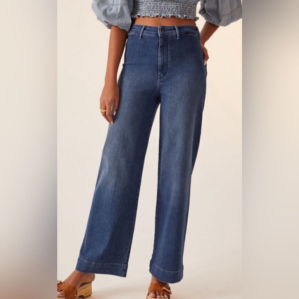 Anthropologie Pilcro The Skipper High-Rise Wide-Leg Jeans Size 26